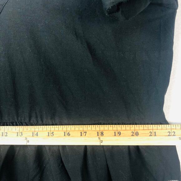 Old Navy Embroidered Flutter-Sleeve Dress XL Black and White Tiered EUC - Picture 13 of 16